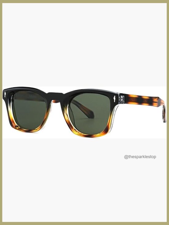 Retro Square Polarized Sunglasses UV400 Driving Shades Unisex